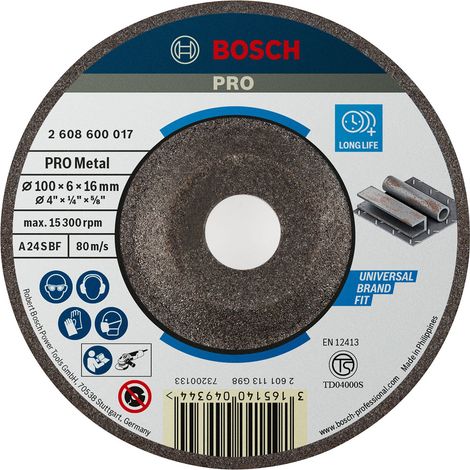 Disque abrasif PRO Metal Bosch 100 x 6 x 16 mm - 2608600017 (1/3)