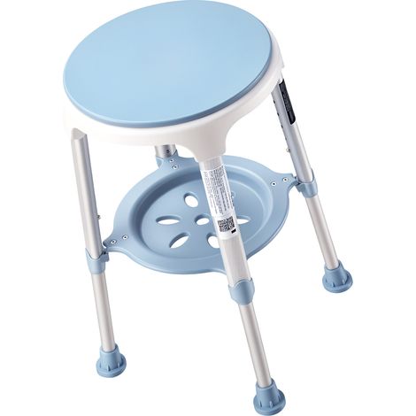 Mophorn Tabouret de douche pivotant à 360° avec siège réglable en hauteur, chaise de bain antidérapante équipée d’un plateau de rangement, idéal pour les personnes âgées, capacité de 158 kg (1/5)
