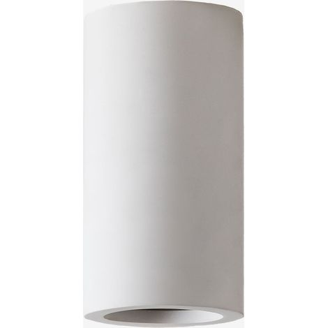 Sklum – Plafonnier en plâtre cylindrique 11x17 cm – Lumière ambiante pour intérieur – Compatible GU10 – Design minimaliste et durable