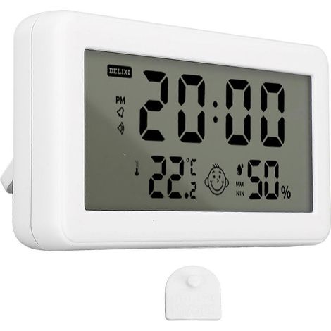 Digitales Thermometer-Hygrometer mit hoher Genauigkeit, Hintergrundbeleuchtung, gut ablesbar, Wandmontage, elektronische Temperaturanzeige