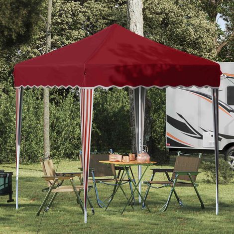 Pop-up Partyzelt Bordeauxrot 195 x 195 x 245 cm Oxford-Stoff