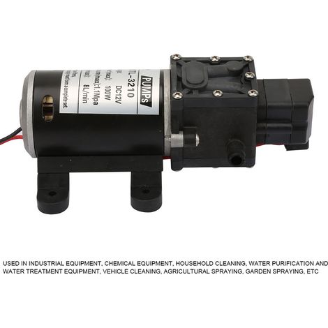 Pompe à membrane électrique, surpresseur auto-amorçant CC avec pressostat, pompe haute pression pour lavage auto 3210YA-12-100 12V 100W (1/5)