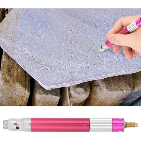 Stylo Graveur Pneumatique Rouge Rose Mini Micro Meuleuse Air 65000tr/min avec Tube Silencieux (1/5)