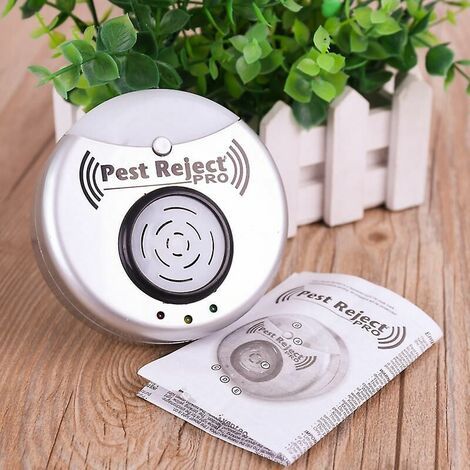 Pest Reject Pro Répulsif à moustiques à ondes électromagnétiques à ultrasons pour insectes et souris (1/4)