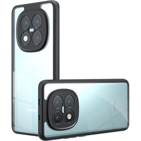Schutzhülle für Xiaomi Redmi Note 15 Pro 5G, Fusion Hybrid, transparent mit schwarzem Rahmen (1/5)