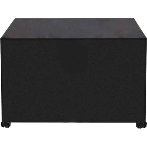 Housse de table de jardin 90x90x90cm en tissu Oxford 420D noir, imperméable et coupe-vent,protection UV, fermeture à boucle carrée