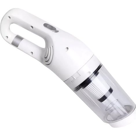 Aspirateur à main - Meilleure vente - Aspirateur sans fil - Aspirateur pour voiture - Rechargeable - Blanc (1/5)
