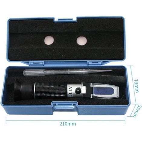 Réfractomètre à sucre portable - Nosheir - Mesure de la teneur en sucre 0-90% - Compensation automatique de température (1/5)