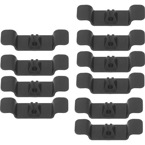 Lot de 10 range-câbles en caoutchouc résistant, facile à installer et compatible avec de nombreux appareils de cuisine (noir).