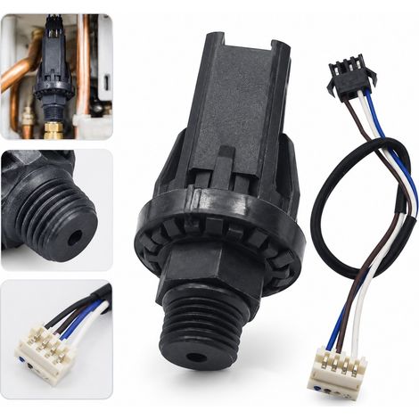 1 Pièce Capteur de Pression d'Eau Filetage 13 mm Sortie 0,5 à 4,5 V Alimentation DC Câble 21 cm pour Chaudière Murale à Gaz 0,3 kg (1/5)