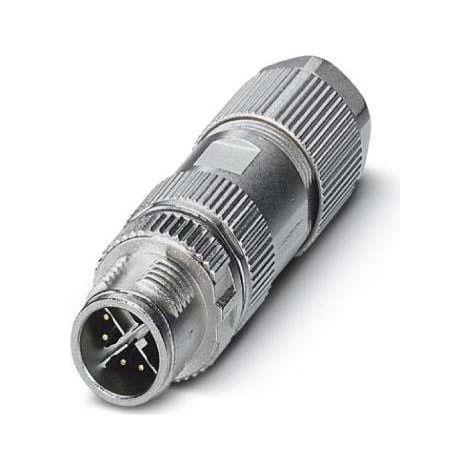 Phoenix Contact 1417430 Sensor-/Aktor-Datensteckverbinder M12 Stecker, gerade Polzahl Sensoren: 8P8 (1/2)