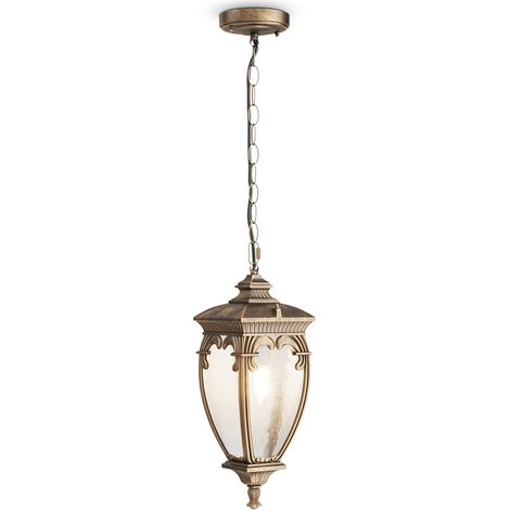 Suspension extérieure Maytoni Fleur brun IP44 40cm (1/2)