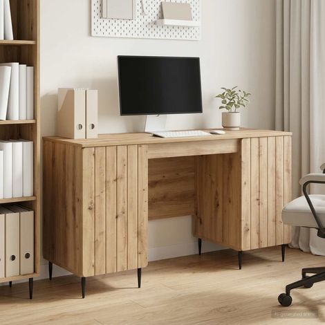 vidaXL Scrivania Rovere Artigianale Legno ingegnerizzato (1/5)