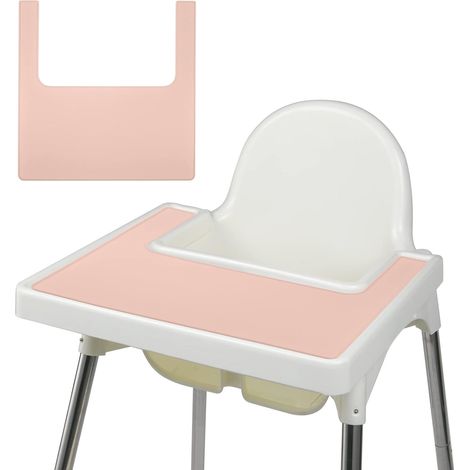 Babytischset, Silikon-Platzset für Hochstühle, Spritzschutzmatte für Babys, rutschfest und fleckenabweisend, waschbar, Spritzschutzmatte für Hochstühle für Kinder und Kleinkinder (1/5)