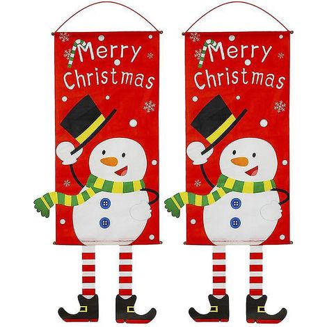 décorations de porte en tissu de Noël (1/3)