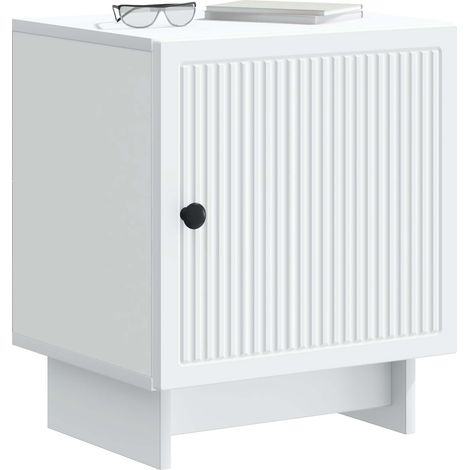 Maison Exclusive - Armadio da Notte 2 pcs Bianco 43 x 34,5 x 50 cm