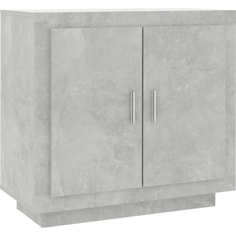 Credenza buffet cassettiera mobile contenitore organizer cucina soggiorno soggiorno 80 x 40 x 75 cm derivati del legno grigio 020032107