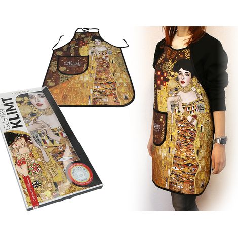 Delantal de cocina para mujer Gustav Klimt Adela Carmani para regalar (1/3)