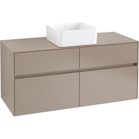 Meuble vasque COLLARO 1200 x 548 x 500 mm, blanc brillant