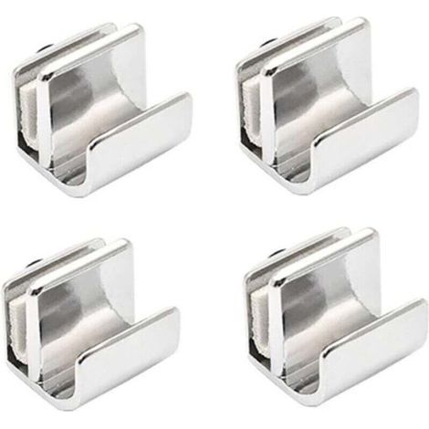 Ein Set aus 4 Türgriffen aus Zinklegierung für Glastüren, kein Bohren erforderlich, geeignet für Schränke, Kleiderschränke und Schubladen mit einer Dicke von 3 bis 5 mm.