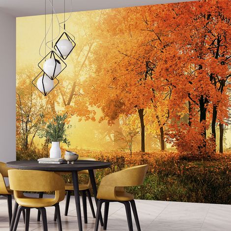 Papier peint panoramique - Paysage Automne - 390 cm x 292 cm (1/4)