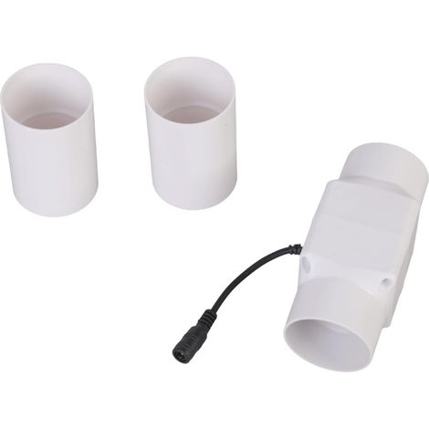 Ventilateur rond silencieux 58 dB 12 V 18 W avec niveaux de bruit de 58 dB pour placard à chaussures, salle de bain, cuisine, flux d'air lisse, souffleur en PVC étanche (1/5)
