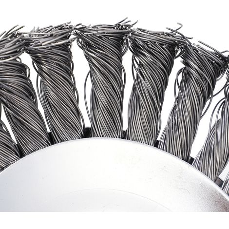 Brosse de désherbage universelle en forme de bol pour tondeuse à gazon de 15 cm (6 pouces), disque de désherbage, brosse de jardin (1/5)