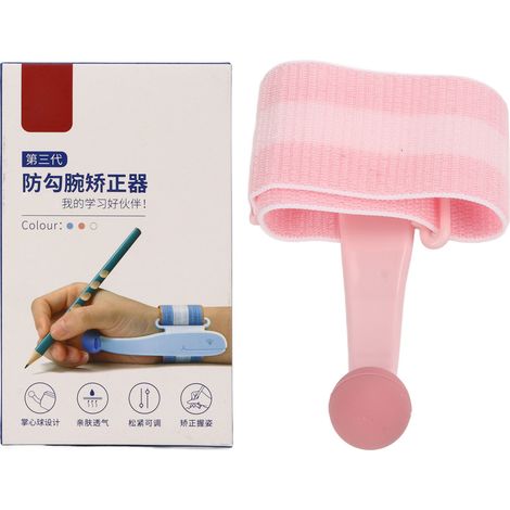 Lot correcteur de posture d'écriture étudiant en forme de fleur rose - Fixateur de maintien pour stylo, fournitures scolaires correctives (1/5)