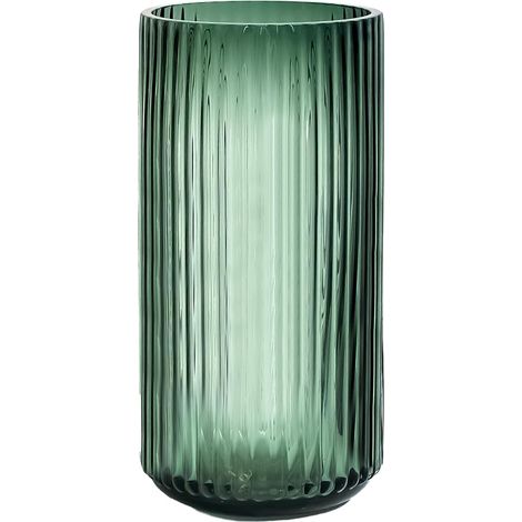 Vase Fleur Décoratif Centre de Table Mariage 20cm - Transparent en Verre Cylindrique pour Salon, Salle à Manger et Table Basse (1/5)