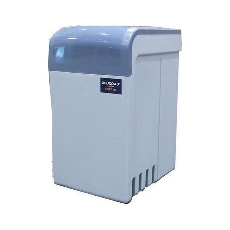 Descalcificador hidráulico compacto capacidad de 15 litros, capacidad máxima 6 personas o 2 baños, Medidas 60x35x52cm