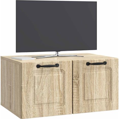 Maison Exclusive - Wandmontierter TV-Schrank Sonoma-Eiche 59,5 x