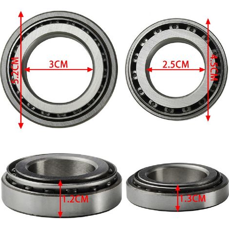 High-quality, finely crafted motorcycle parts, carbon steel tapered roller Smash flat bearings, pressure... (1/4)