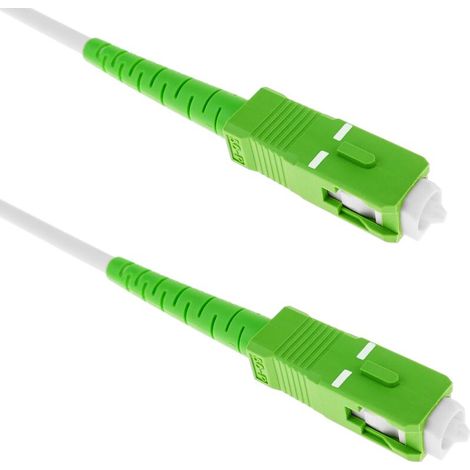 Câble fibre optique SC/APC à SC/APC monomode SMF SX OS2 simplex 9/125 blindé 50 cm (1/5)