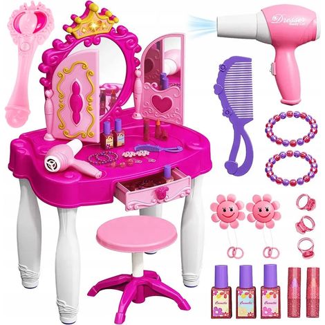 [10] Grande tavolo da trucco per bambini con telecomando e bacchetta musicale Mp3 X81 (1/5)