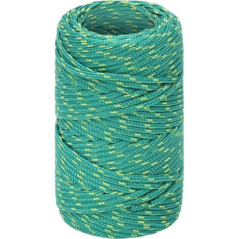 Maison Exclusive - Bootsseil Grün 2 mm 500 m Polypropylen