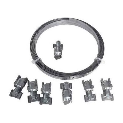 FASCETTA STRINGITUBO W2 A TAGLIARE STARS - INOX FASCIA MM 0,9 ML 3 +GANCI TRAZIONE 8 - 2 confezione