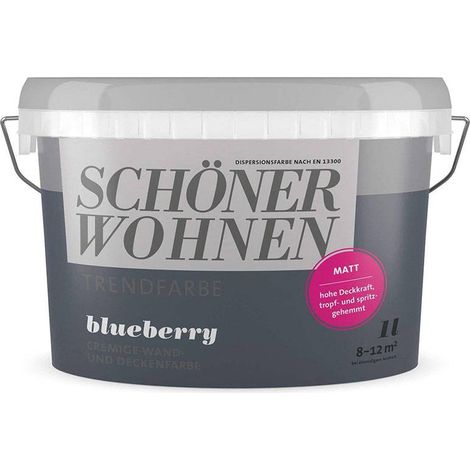 SW Trend Wandfarbe matt 1,0L blueberry 7504