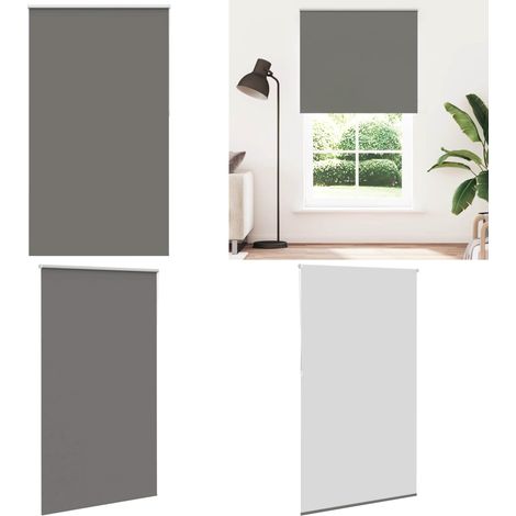 vidaXL Verdunkelungsrollo Grau 125x210cm Stoffbreite 121,6cm Polyester (1/5)