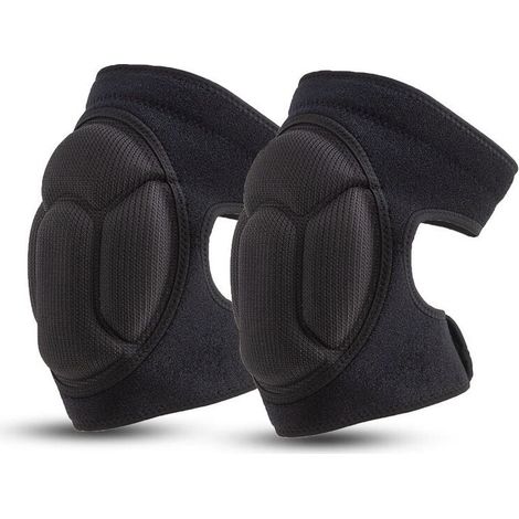 Ahlsen Rodilleras Profesionales para Trabajo, Rodillas Cómodas para Suelos Abrasivos en Jardín y Construcción, Danza, 1 Par de Espuma Elástica Antichoque, Talla Única, 15-35kg (1/3)