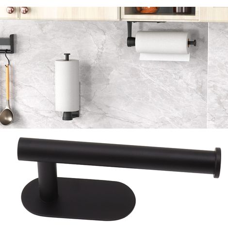 Porte-rouleau de papier essuie-tout mural, support pour rouleau de papier absorbant étirable, étagère de rangement (1/5)