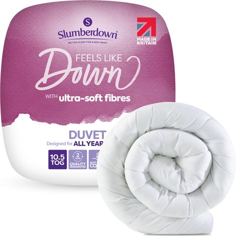 Slumberdown Feels Like Down Duvet, 10.5 Tog, Super King