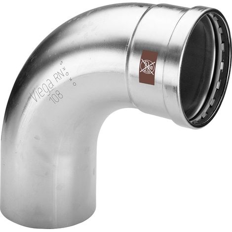 Viega Temponox XL-Codo 90 grados, d 88,9mm acero inoxidable Modelo 1716.1XL, 809812