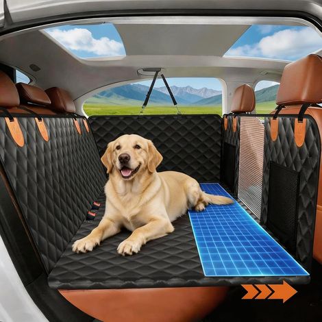 BingoPaw Protection Siège Voiture Chien: Extension Housse de Siège Auto Arrière Imperméable et Anti-Rayures avec 8 Panneaux Solide, Universelle pour Voiture SUV et Camionnette (1/5)