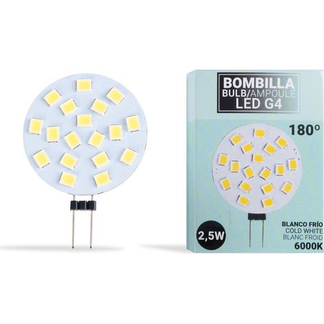 LED G4 flache Bipin-Stiftsockellampe 12V AC/DC - 2,5W
