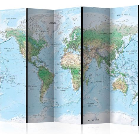 Paravento - World Map [Room Dividers] - 225x172 (1/4)