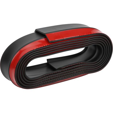 Protection de pare-chocs avant en caoutchouc, lèvre de pare-chocs, bas de caisse, bande anti-collision, 2,5 mètres / 8,2 pieds, noir (1/5)