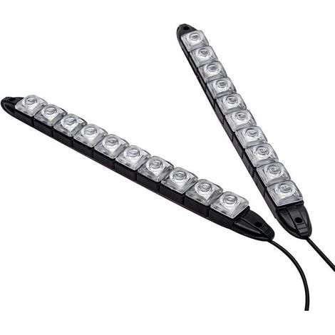 luces diurnas LED para coche con 10 LED, luces antiniebla diurnas DRL blancas – Faros delanteros impermeables (1/5)