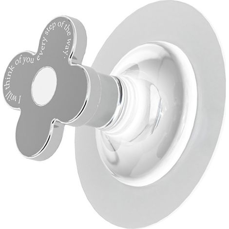 Poignée de couvercle de toilette en plastique avec forme fleur électroplaquée et adhésif écologique, kit de 2 pièces pour installation facile et hygiène améliorée (1/5)