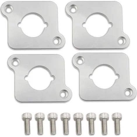 Plaques d'adaptation pour bobines d'allumage 1.8T vers 2.0TFSI, compatibles avec VW Golf GTI, Jetta, Beetle et Passat, et Audi A3, A4, A6 et TT, couleur argent. (1/3)