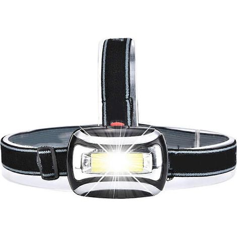Mini lampe frontale 20243W 800LM haute luminosité longue portée pour activités de plein air et situations d'urgence (noir)